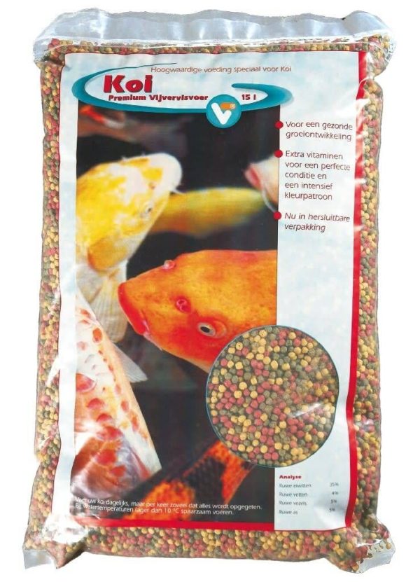 VT Koi Pellets Premium 15L - Uitgebalanceerd Koivoer voor Groei & Kleur