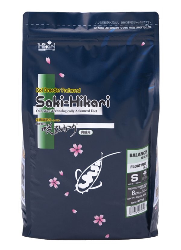 Saki Hikari Balance S 2kg - Probiotische Mini Korrels Koi Voer voor Optimale Visgezondheid